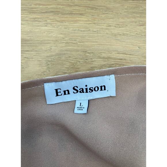 En Saison Kika Floral One Shoulder Romantic Cottage Ruffle Blouse NEW Large - Picture 11 of 11